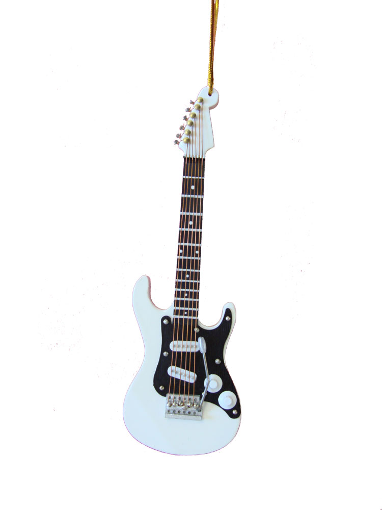 buy white electric guitar christmas ornament music gift buy white electric guitar christmas ornament music gift