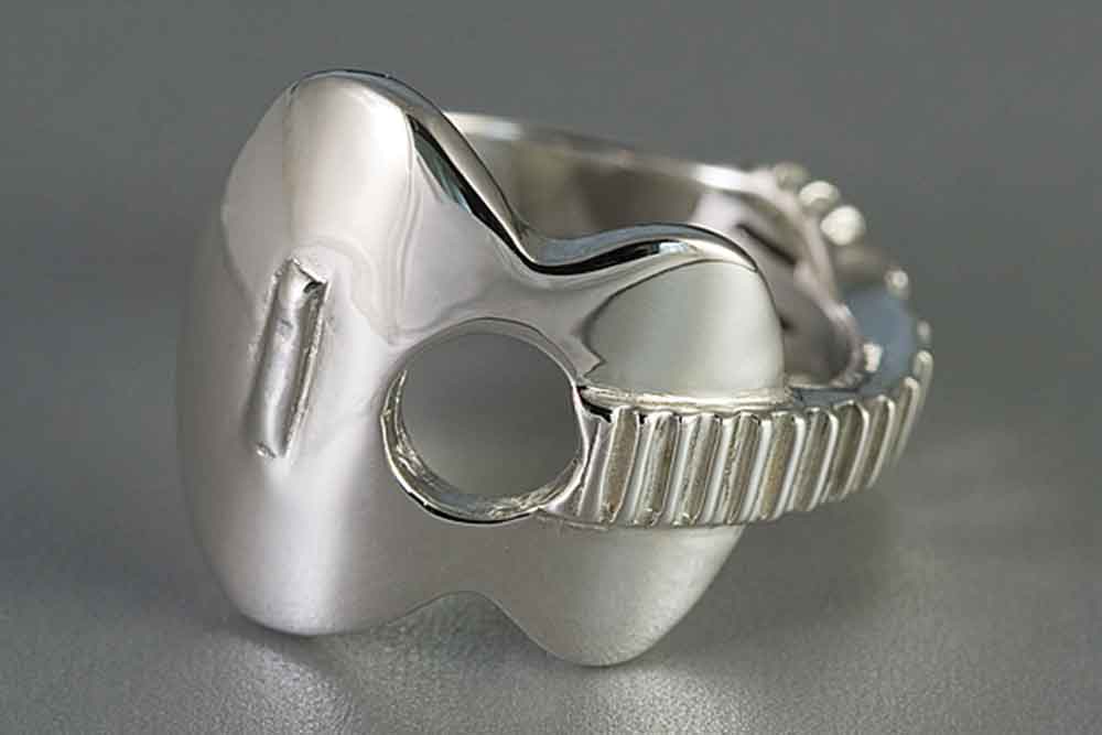 Sterling Silver Acoustic Guitar Ring Sterling Silver Acoustic Guitar Ring