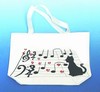 Cat with Notes Tote