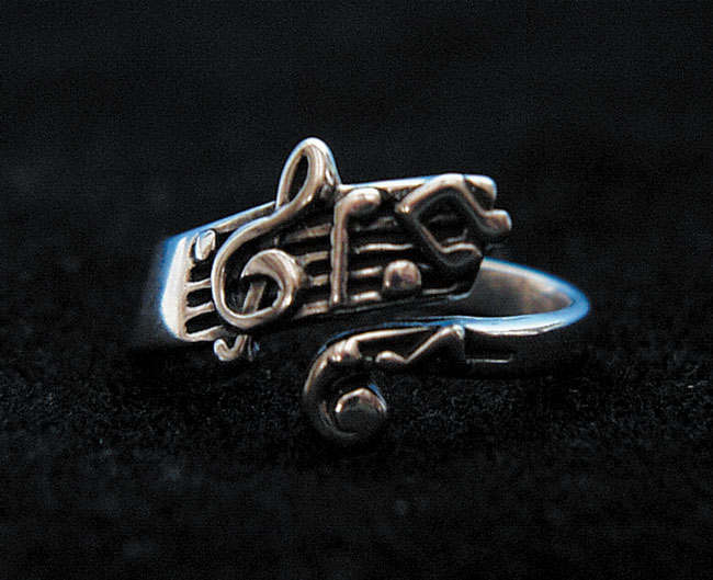 Buy Music Notes Ring | Music Jewelry | Music Charm | -