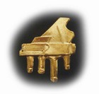 Music pin and brooches, guitar pins, piano pins, instrument pins from Music Treasures Co. make great gifts.  We have a variety of music pins to make your outfit snappy!