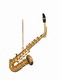 Gold Alto Saxophone Christmas Ornament