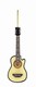 Steel String Guitar W/Cut Away Christmas Ornament