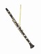 Black Clarinet Christmas Ornament