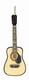 Steel String Guitar W/Pick Guard Christmas Ornament