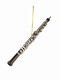 Black Oboe Christmas Ornament