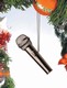 Black Microphone Ornament